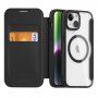 DUX DUCIS Skin X flip etui z MagSafe za iPhone 15 - črna