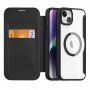 DUX DUCIS Skin X flip etui z MagSafe za iPhone 15 Plus - črna