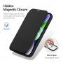 DUX DUCIS Skin X flip etui z MagSafe za iPhone 15 Plus - črna
