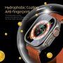 DUX DUCIS kaljeno steklo s kovinskim okvirjem za Apple Watch Ultra 49mm - črna