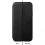 Usnjena torba Nomad Folio Apple iPhone XS / X - črna