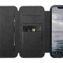 Nomad Folio usnjena trivratna torbica za Apple iPhone XS Max - rjava