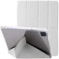 Etui s prosojno hrbtno stranjo in origami stojalom za iPad Pro 12,9" (2018-2022) - siva