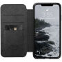Usnjena torba Nomad Folio Apple iPhone XS Max - črna