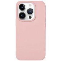 Silikonski pokrov za iPhone 15 Pro Max - peščeno roza