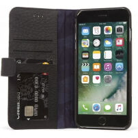 Decoded usnjena torbica za usnje za Apple iPhone 8 Plus / 7 Plus / 6S Plus - črna