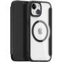 DUX DUCIS Skin X flip etui z MagSafe za iPhone 15 - črna