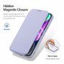 DUX DUCIS Skin X flip etui z MagSafe za iPhone 15 Plus - vijolična