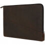 Decoded Waxed Slim usnjena torba za MacBook Pro 15" - rjava