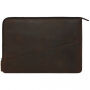 Decoded Waxed Slim usnjena torba za MacBook Pro 15" - rjava