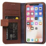 Decoded usnjena usnjena torbica za iPhone X - rjava