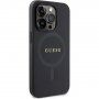 Guess Saffiano ovitek z MagSafe za iPhone 15 Pro - črna