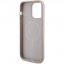 Guess Saffiano ovitek z MagSafe za iPhone 15 Pro Max - roza