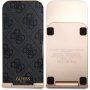 Guess 4G Pattern Aluminium 2v1 namizni brezžični magnetni polnilnik za iPhone / AirPods - črn