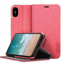 LAUT Apex Knit kovček za iPhone X - roza