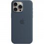 Originalni Apple silikonski ovitek z MagSafe za iPhone 15 Pro Max - nevihtno modra