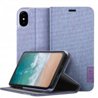 LAUT Apex Knit kovček za iPhone X - vijolična