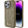 Guess Square Mirror Script Logo ovitek za iPhone 15 Pro Max - zlati