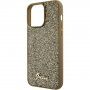 Guess Square Mirror Script Logo ovitek za iPhone 15 Pro Max - zlati