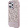 Guess G Cube ovitek z MagSafe za iPhone 15 Pro Max - roza