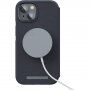 NJORD Leather flip etui z MagSafe za iPhone 14 - temno siva