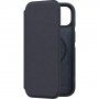 NJORD Leather flip etui z MagSafe za iPhone 14 - temno siva