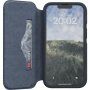NJORD Leather flip etui z MagSafe za iPhone 14 - temno siva