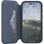 NJORD Leather flip etui z MagSafe za iPhone 14 Pro - temno siva