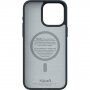 NJORD Suede ovitek z MagSafe za iPhone 15 Pro Max - temno siva
