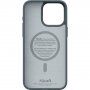 NJORD Fabric ovitek z MagSafe za iPhone 15 Pro Max - temno siva