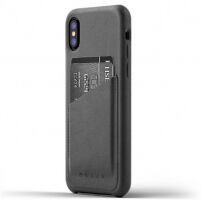 Mujjo etui iz usnjene denarnice za Apple iPhone X - siva