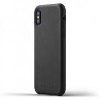 Mujjo polna usnjena torbica za Apple iPhone X - črna