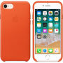 Originalna usnjena torbica Apple za iPhone 8/7 - svetlo oranžna