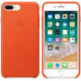 Originalna usnjena torbica Apple za iPhone 8 Plus / 7 Plus - svetlo oranžna