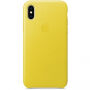 Originalna usnjena torbica Apple za iPhone X - pomlad rumeno
