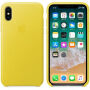 Originalna usnjena torbica Apple za iPhone X - pomlad rumeno