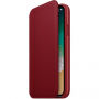 Originalna usnjena torbica Apple Folio za iPhone X - rdeča