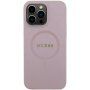 Guess Saffiano ovitek z MagSafe za iPhone 15 Pro Max - roza