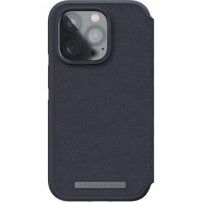 NJORD Leather flip etui z MagSafe za iPhone 14 Pro Max - temno siva