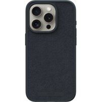 NJORD Suede ovitek z MagSafe za iPhone 15 Pro Max - temno siva