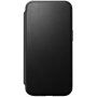 Nomad Modern Leather Folio flip etui z MagSafe za iPhone 15 Pro Max - črna