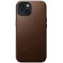 Nomad Modern Leather usnjeni ovitek z MagSafe za iPhone 15 - rjava