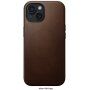 Nomad Modern Leather usnjeni ovitek z MagSafe za iPhone 15 - rjava