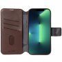 Decoded Detachable Wallet 2v1 odstranljiv flip etui za iPhone 14 Pro - rjava