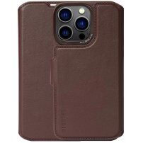 Decoded Detachable Wallet 2v1 odstranljiv flip etui za iPhone 14 Pro Max - rjava