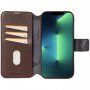 Decoded Detachable Wallet 2v1 odstranljiv flip etui za iPhone 14 Pro Max - rjava