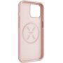 FIXED MagFlow silikonski etui z MagSafe za iPhone 15 - roza
