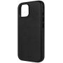 FIXED MagLeather usnjeni ovitek z MagSafe za iPhone 15 - črna