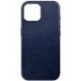FIXED MagLeather usnjeni ovitek z MagSafe za iPhone 15 - temno modra