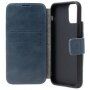 FIXED ProFit usnjen flip ovitek za iPhone 15 - temno modra